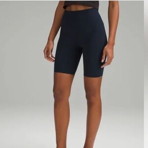 Lululemon black 8 inch biker shorts
